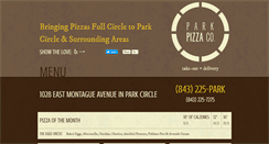 Desktop Screenshot of parkpizzaparkcircle.com